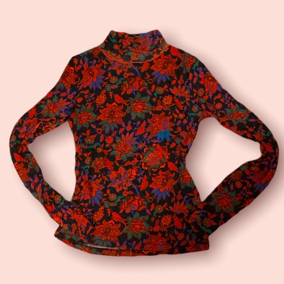 Rag & Bone Sweater - Red Floral - Picture 1 of 3